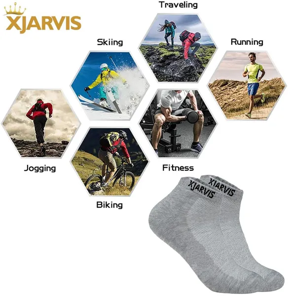 Grey_Cushioned_Half_Terry_Ankle_Length_Socks_For_Men_&_Women_(Pack_Of_3)