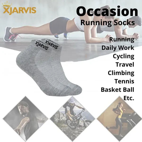Grey_Cushioned_Half_Terry_Ankle_Length_Socks_For_Men_&_Women_(Pack_Of_5)