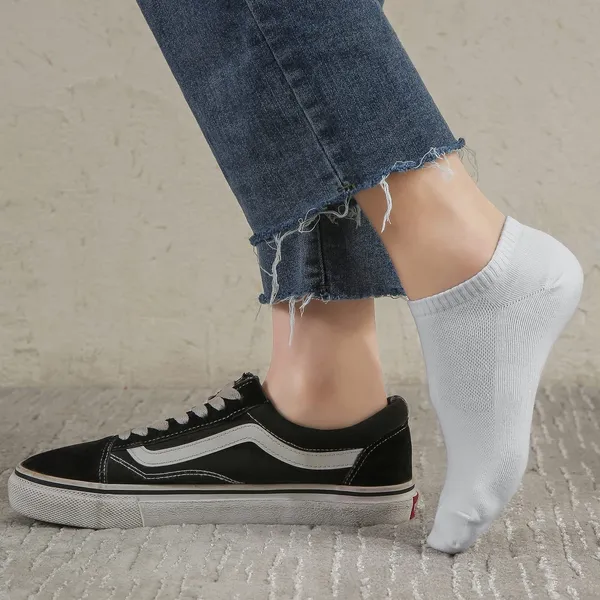 Grey_Cushioned_Half_Terry_Ankle_Length_Socks_For_Men_&_Women_(Pack_Of_5)