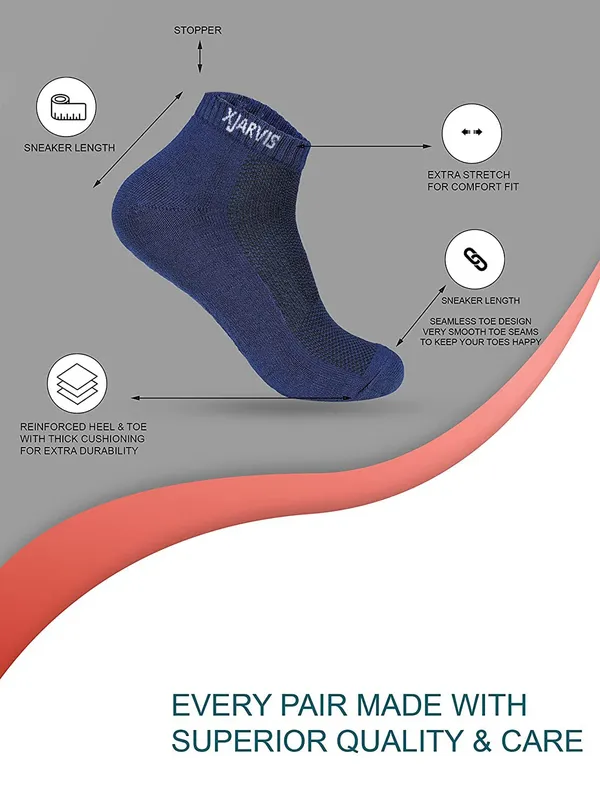 Navy_Cushioned_Half_Terry_Ankle_Length_Socks_For_Men_&_Women_(Pack_Of_3)
