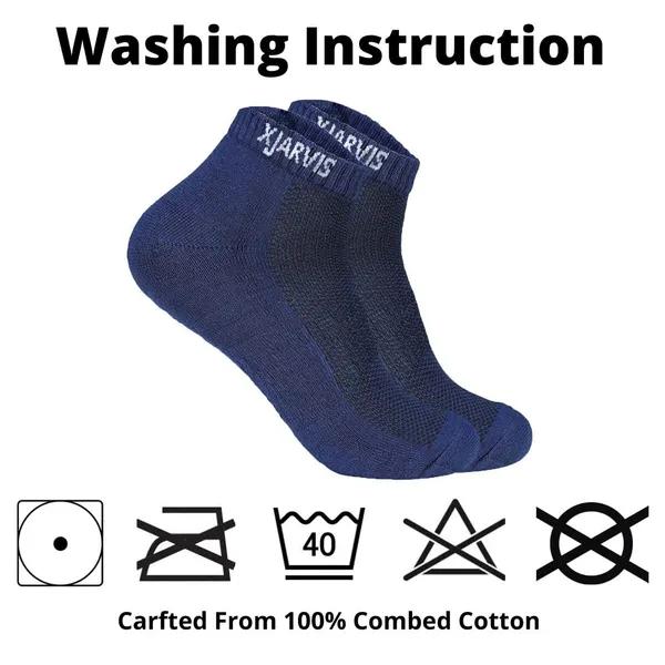 Navy_Cushioned_Half_Terry_Ankle_Length_Socks_For_Men_&_Women_(Pack_Of_3)