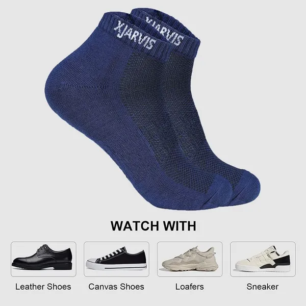 Navy_Cushioned_Half_Terry_Ankle_Length_Socks_For_Men_&_Women_(Pack_Of_5)