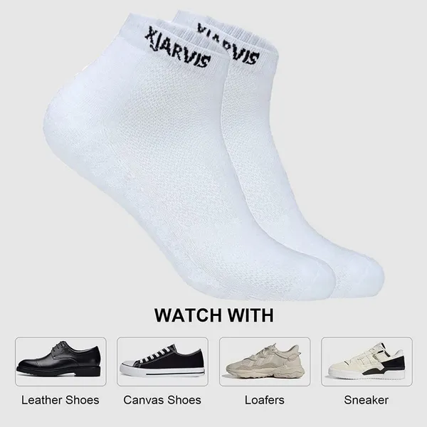 White_Cushioned_Half_Terry_Ankle_Length_Socks_For_Men_&_Women_(Pack_Of_3)
