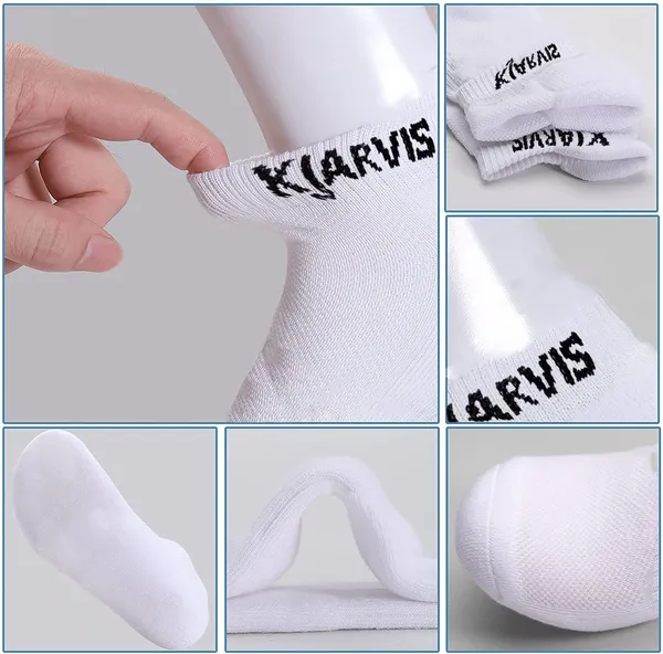 White_Ankle_Length_Socks_for_Men_&_Women_(Pack_Of_5)