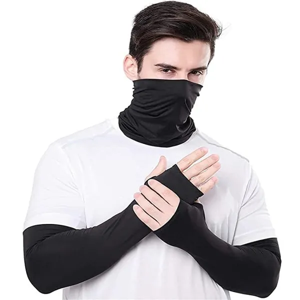 Uv_Protection_Arm_Sleeve_&_Bandana_Combo_For_Men_&_Women