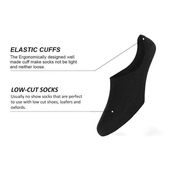 Black_No_Show_Low_Cut_Loafer_Socks_For_Men_&_Women_(Pack_Of_10)