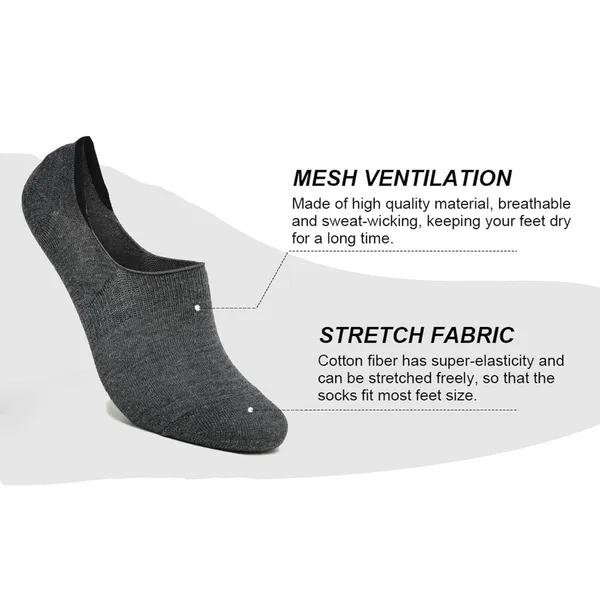Dark_Grey_No_Show_Low_Cut_Loafer_Unisex_Socks_For_Men_&_Women_(Pack_Of_3)
