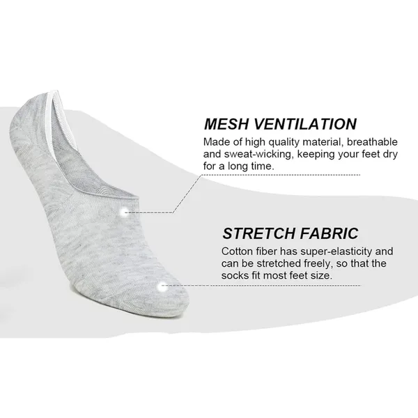 Multicolor_No_Show_Low_Cut_Loafer_Socks_With_Combed_Cotton_For_Men_&_Women_(Pack_Of_10)