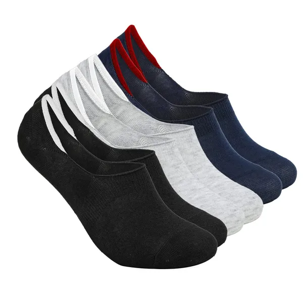 Multicolour_Anti-Slip_No_Show_Low_Cut_Loafer_Socks_For_Men_&_Women_(Pack_Of_3)