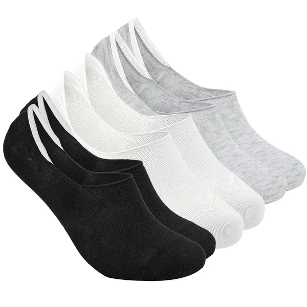 Multicolour_Anti-Slip_No_Show_Low_Cut_Loafer_Socks_For_Men_&_Women_(Pack_Of_3)