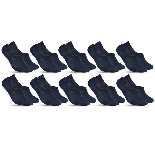 Multicolor_Anti-Slip_No_Show_Low_Cut_Loafer_Socks_For_Men_&_Women_With_Combed_Cotton_For_Sports,_Running_&_Hiking_(Pack_Of_10)