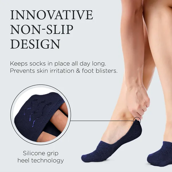 Multicolor_Anti-Slip_No_Show_Low_Cut_Loafer_Socks_For_Men_&_Women_With_Combed_Cotton_For_Sports,_Running_&_Hiking_(Pack_Of_10)