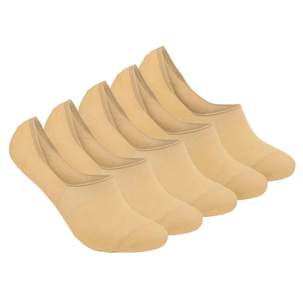 Skin_Moisture_Absorbing_&_Anti_Odour_Combed_Cotton_No_Show_Loafer_Socks_For_Men_(Pack_Of_5)