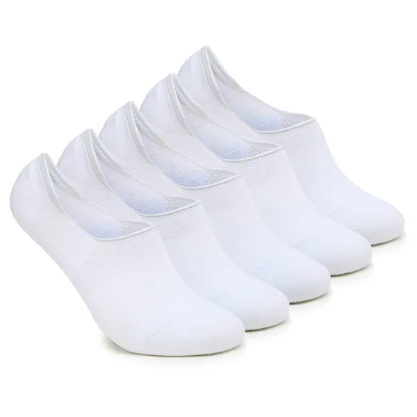 White_Moisture_Absorbing_&_Anti_Odour_Combed_Cotton_No_Show_Loafer_Socks_For_Men_(Pack_Of_5)