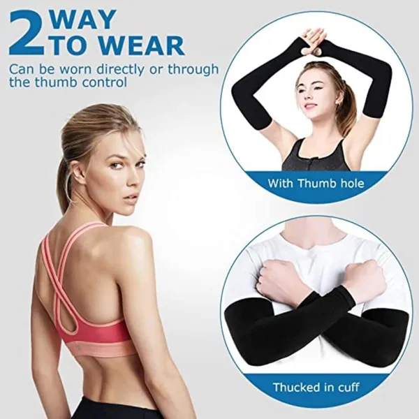 Black_Uv_Protection_Hand_Sleeves_With_Thumb_Hole_Arm_Sleeves_For_Unisex_(Pack_Of_5)