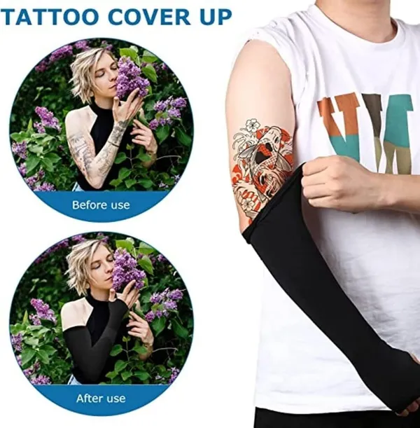 Black_Uv_Protection_Hand_Sleeves_With_Thumb_Hole_Arm_Sleeves_For_Unisex_(Pack_Of_5)
