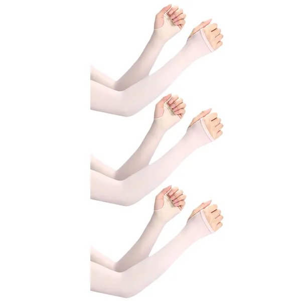 Skin_Uv_Tan_Sunblock_Protection_With_Thumb_Hole_Arm_Sleeves_(Pack_Of_3)