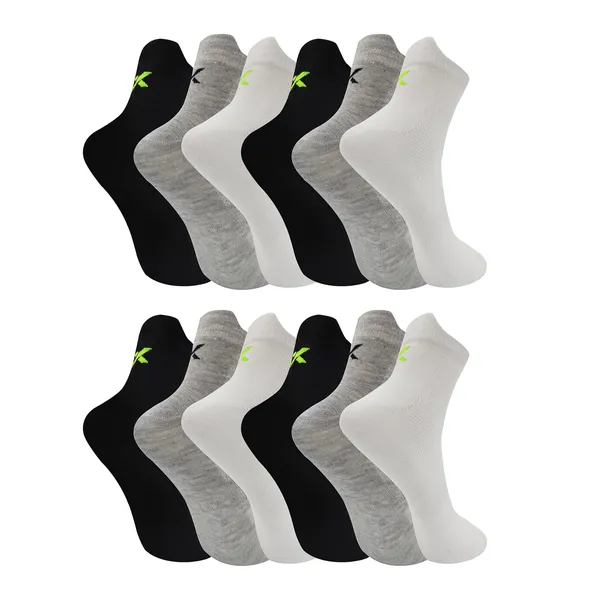 Multicolor_Combed_Cotton_Rio_Ankle_Socks_For_Men_&_Women_(Pack_Of_12)