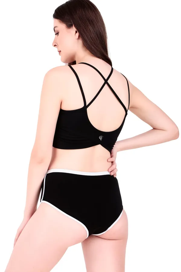 Lima_Women�s_Mid-Waist_Yoga_Shorts_�_Breathable,_Stretch_Cotton_Boyshort_Panties_Designed_for_All-Day_Comfort,_Made_with_Cotton_Blend_|_Soft,Pack_of_1_(Black_XL)