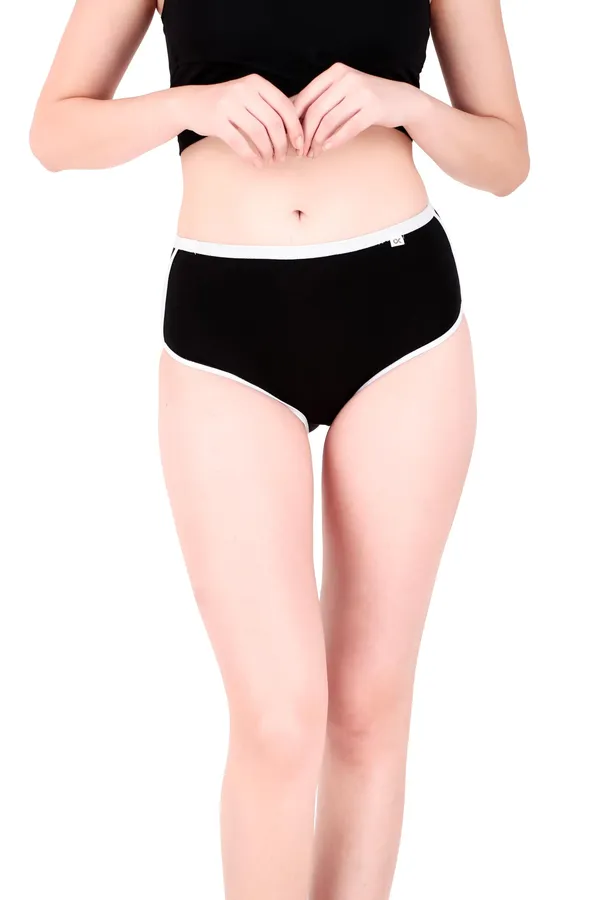 Lima_Women�s_Mid-Waist_Yoga_Shorts_�_Breathable,_Stretch_Cotton_Boyshort_Panties_Designed_for_All-Day_Comfort,_Made_with_Cotton_Blend_|_Soft,Pack_of_1_(Black_XL)
