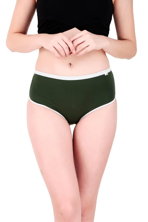 Lima_Women�s_Mid-Waist_Yoga_Shorts_�_Breathable,_Stretch_Cotton_Boyshort_Panties_Designed_for_All-Day_Comfort,_Made_with_Cotton_Blend_|_Soft,Pack_of_1_(Green_XL)