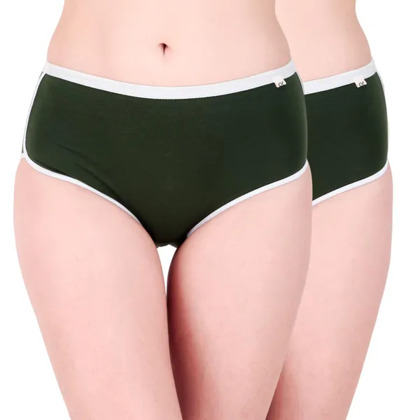 Lima_Women�s_Mid-Waist_Yoga_Shorts_�_Breathable,_Stretch_Cotton_Boyshort_Panties_Designed_for_All-Day_Comfort,_Made_with_Cotton_Blend_|_Soft,Pack_of_2_(Green_XL)