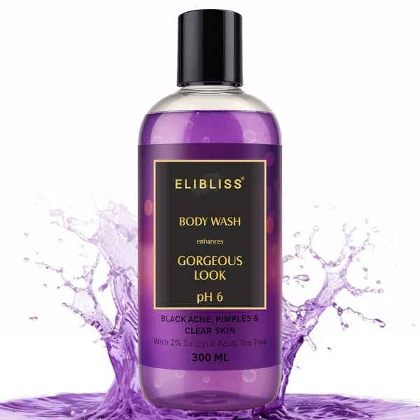 Elibliss_pH_6_Anti-Acne_Body_Wash_with_2%_Salicylic_Acid_&_Tea_Tree_Oil_|_Helps_Reduce_Body_Acne,_Pimples_&_Blackheads_|_Deep_Cleansing_for_Clear,_Smooth_&_Healthy-Looking_Skin_300ml