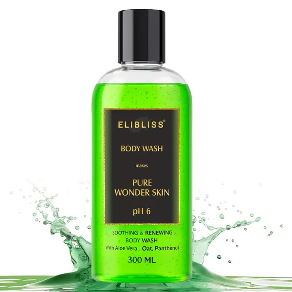 Elibliss_pH_6_Pure_Wonder_Skin_Soothing_&_Renewing_Body_Wash_with_Aloe_Vera,_Oat_&_Panthenol_|_Gentle_Cleanser_for_Dry_&_Sensitive_Skin_|_Hydrating_&_Calming_Formula_300ml