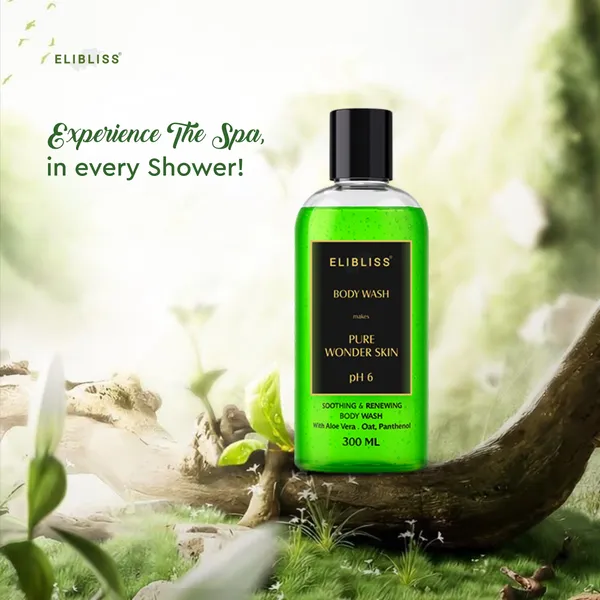Elibliss_pH_6_Pure_Wonder_Skin_Soothing_&_Renewing_Body_Wash_with_Aloe_Vera,_Oat_&_Panthenol_|_Gentle_Cleanser_for_Dry_&_Sensitive_Skin_|_Hydrating_&_Calming_Formula_300ml