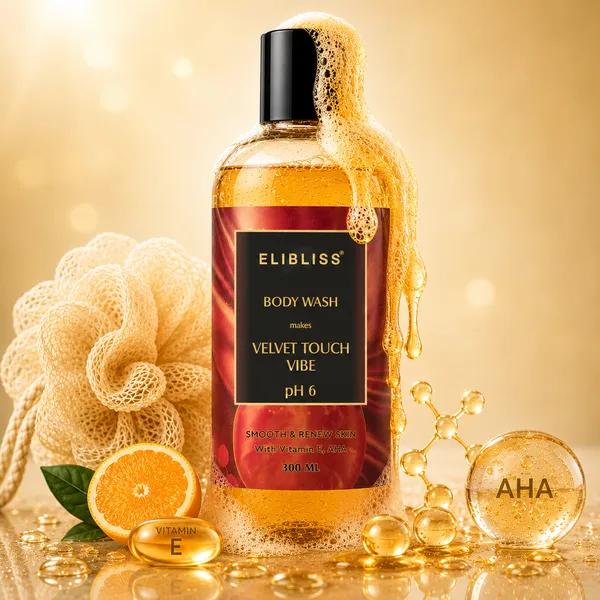 Elibliss_pH_6_Velvet_Touch_Vibe_Body_Wash_with_Vitamin_E_&_AHA_|_Smooth_&_Renew_Skin_|_Gentle_Exfoliating_&_Nourishing_Cleanser_300ml