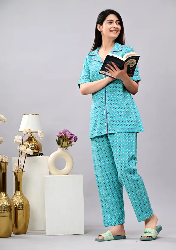 Light_Blue_Dotted_Co-Ord_Set_For_Women