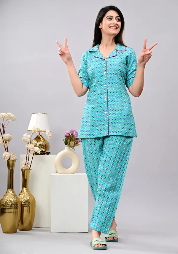 Light_Blue_Dotted_Co-Ord_Set_For_Women