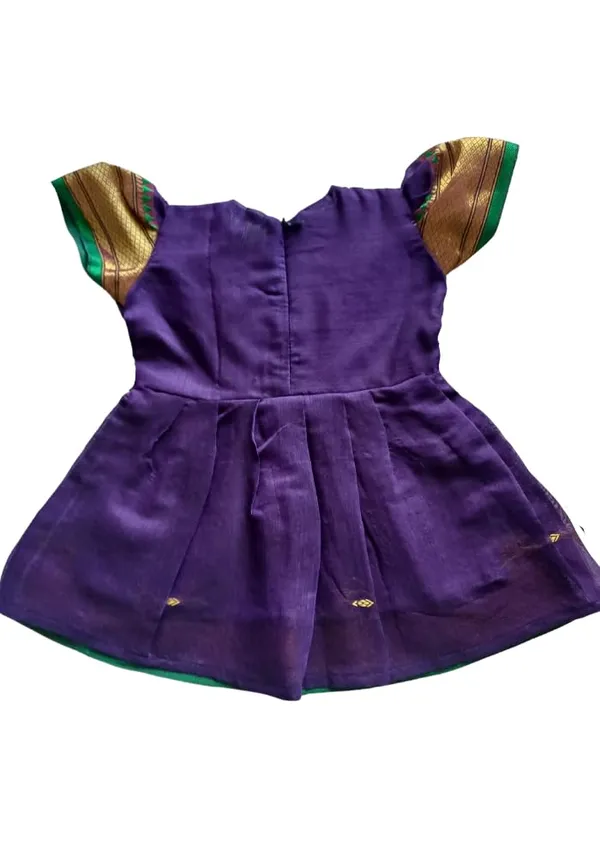 Blue_Acrylic_Cotton_Premium_&_Elegant_Frock_For_Girls