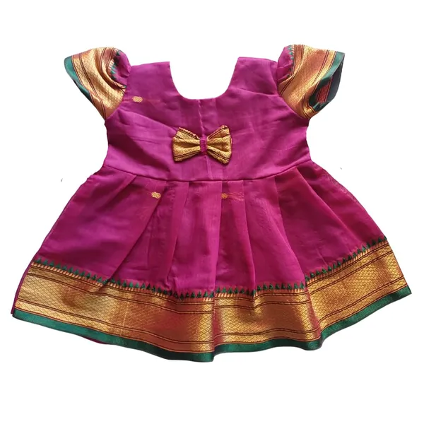 Purple_Acrylic_Cotton_Premium_&_Elegant_Frock_For_Girls