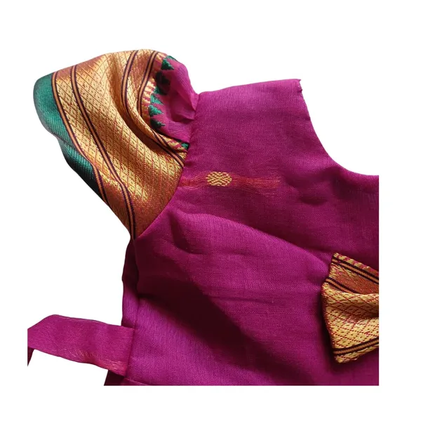 Purple_Acrylic_Cotton_Premium_&_Elegant_Frock_For_Girls