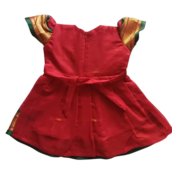 Red_Acrylic_Cotton_Premium_&_Elegant_Frock_For_Girls