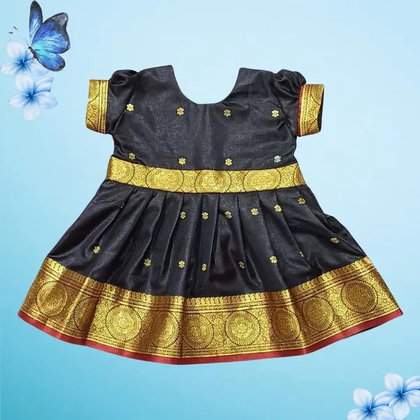 Black_Satin_Premium_&_Elegant_Frock_For_Girls