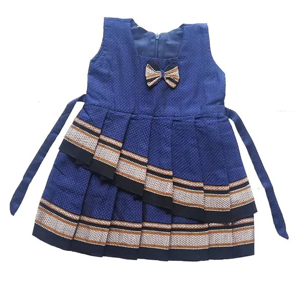 Blue_Cotton_Premium_&_Elegant_Frock_For_Girls