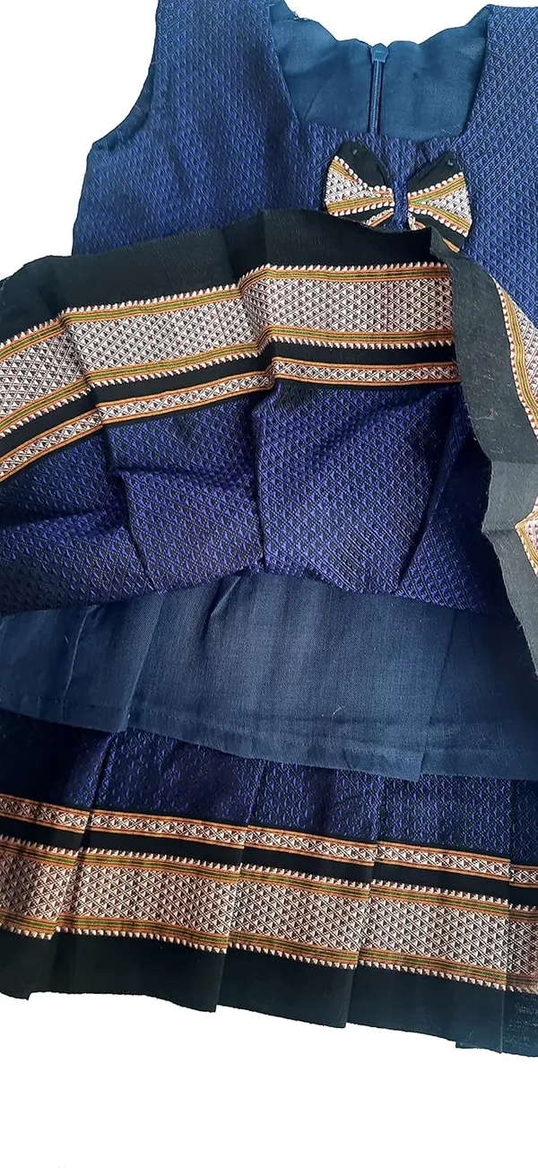 Blue_Cotton_Premium_&_Elegant_Frock_For_Girls