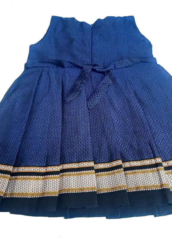 Blue_Cotton_Premium_&_Elegant_Frock_For_Girls