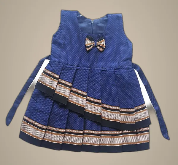 Blue_Cotton_Premium_&_Elegant_Frock_For_Girls