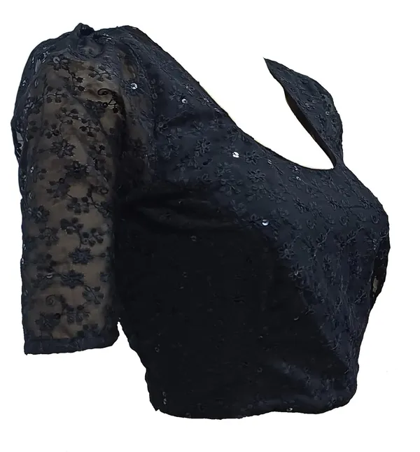 Black_Cotton_Premium_&_Elegant_Blouse_For_Women