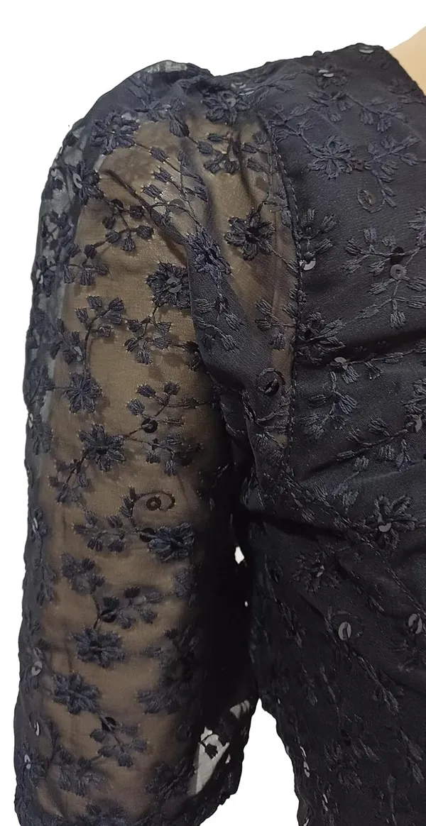 Black_Cotton_Premium_&_Elegant_Blouse_For_Women