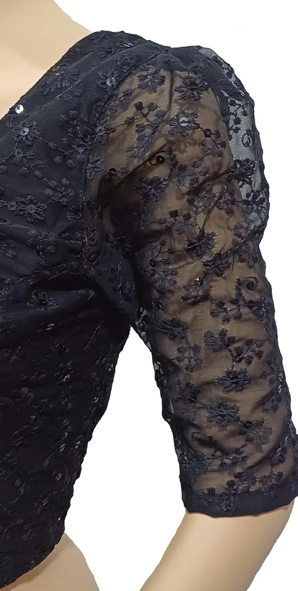 Black_Cotton_Premium_&_Elegant_Blouse_For_Women