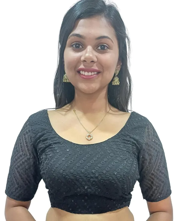 Saree_Blouse_Chikankari_Line_Design_Breathable_Material_Comfortable_Fit_(Xx-Large,_Black)