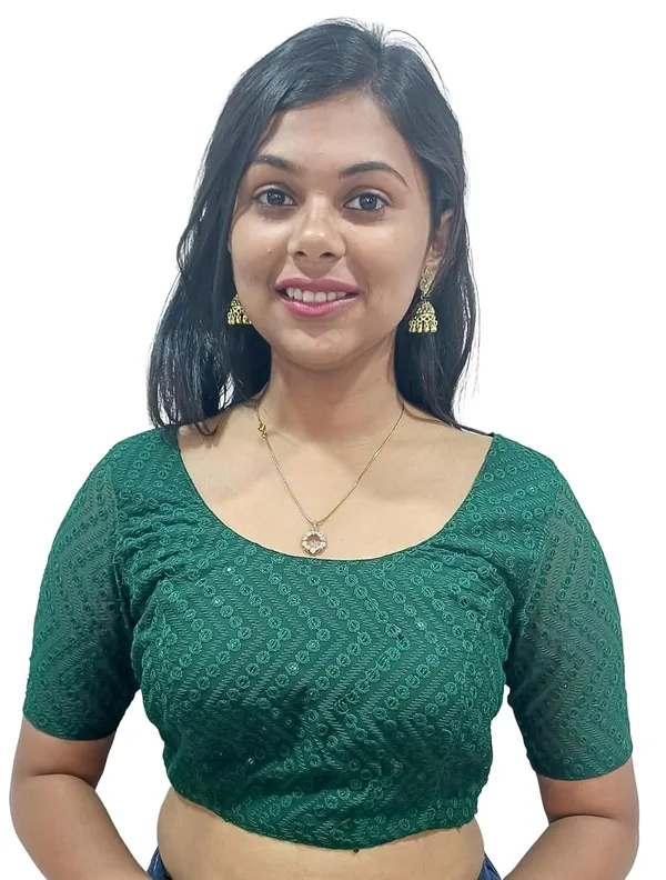 Green_Cotton_Premium_&_Elegant_Blouse_For_Women