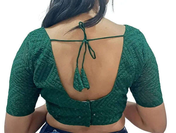 Green_Cotton_Premium_&_Elegant_Blouse_For_Women