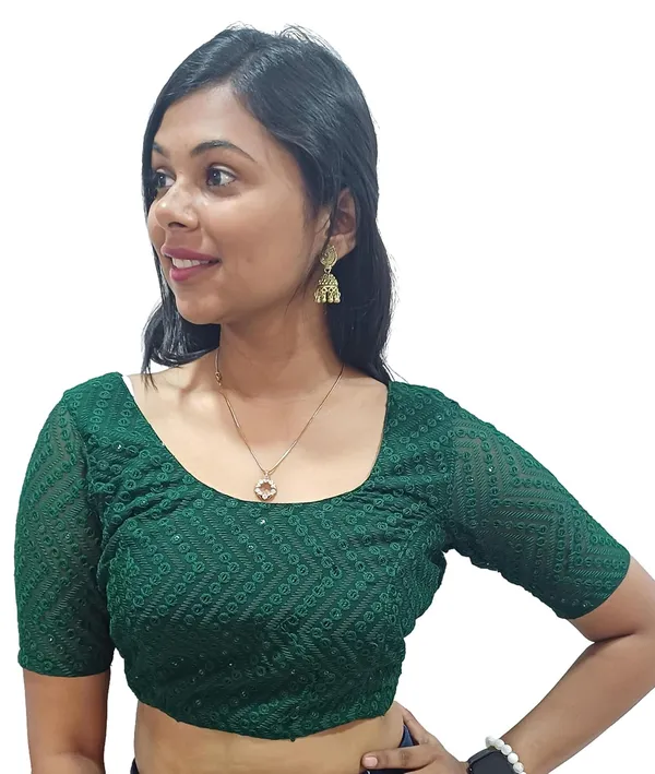 Green_Cotton_Premium_&_Elegant_Blouse_For_Women