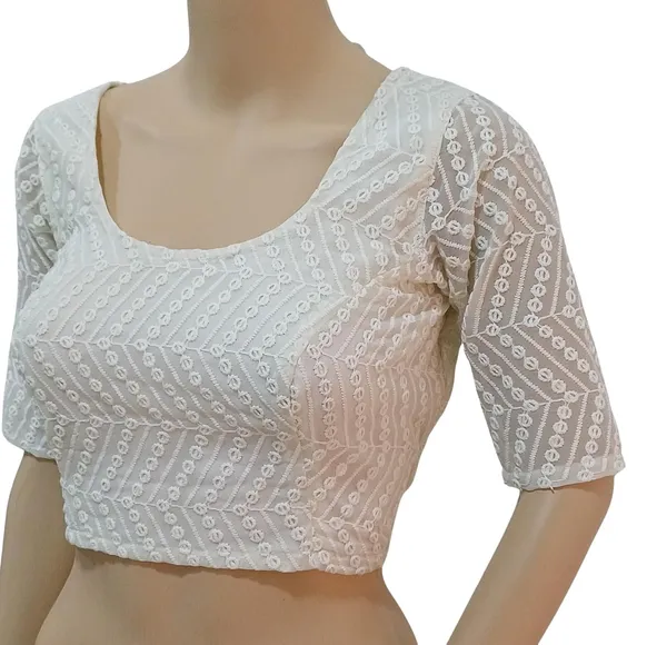 Off_White_Cotton_Premium_&_Elegant_Blouse_For_Women