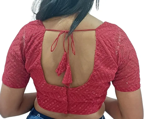 Red_Cotton_Premium_&_Elegant_Blouse_For_Women